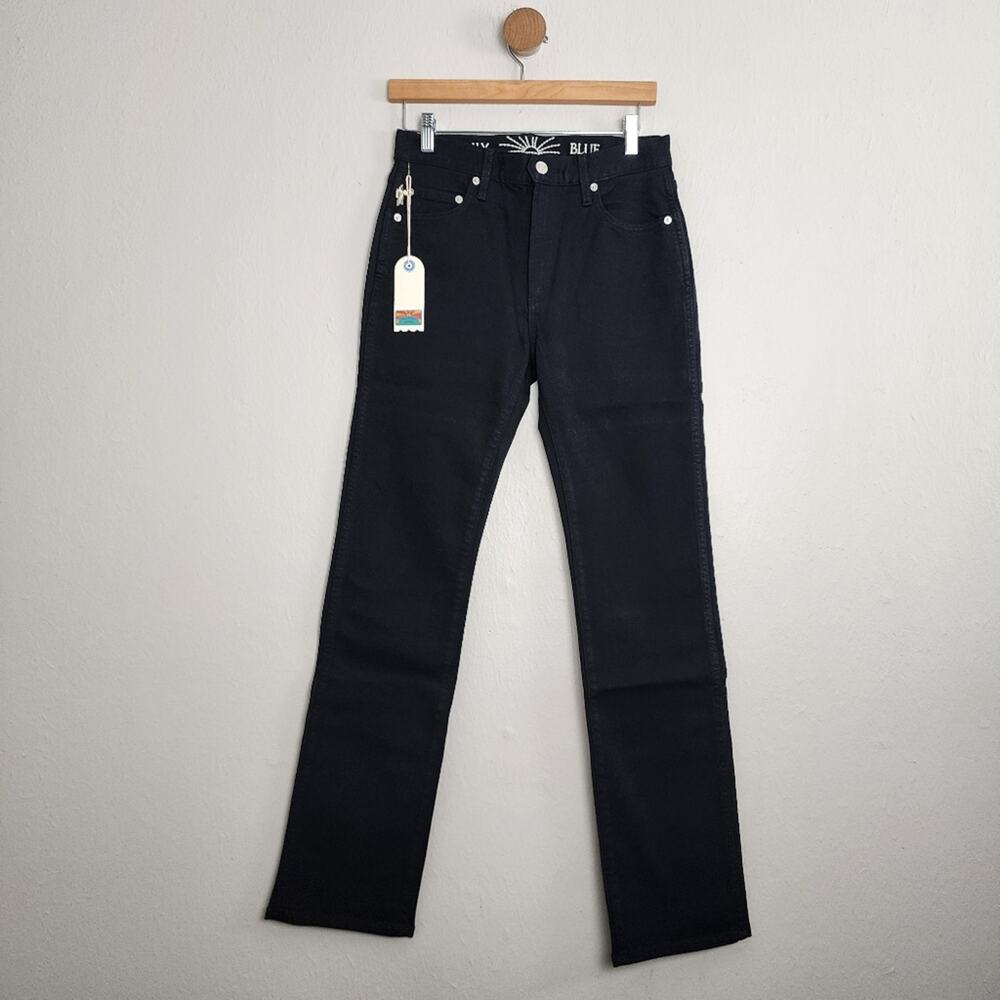 NWT AG Adriano Goldschmied Daily Blue Burn Straight Leg Black Jeans 28
